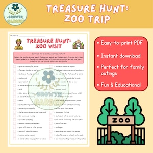 Zoo Treasure Hunt for Kids | Outdoor Game Adventure | Holiday Games for Kids | Sightseeing | Outdoor Activities for Children