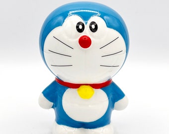 Vintage SK JAPAN Ceramic Doraemon Piggy bank Money Bank Coin Bank Money Box Collectible