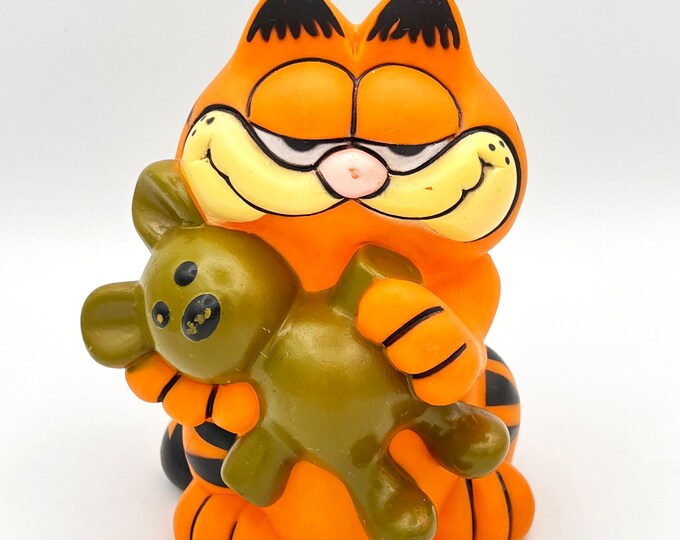 Figurine Vintage GARFIELD Des Années 80 - Marque BULLY (Allemagne) - 5.5 Cm - Occasion
