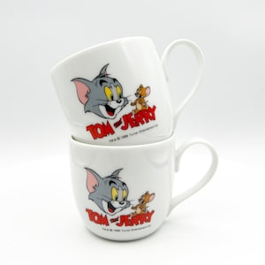 Para kubków do herbaty lub kawy z motywem Toma i Jerry'ego, sponsorowanych przez TAJIMA Bank Japan, Turner Entertainment Co. 1998 Przedmiot kolekcjonerski