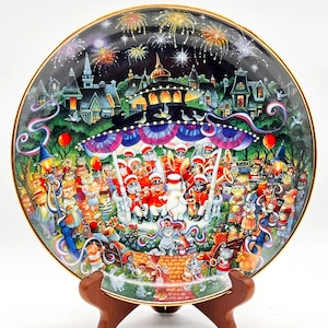 Vintage Franklin Mint &quot;Purr-Cussion Section&quot; Collector Plate by Bill Bell | LA1813