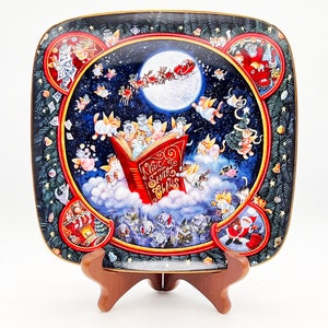Vintage Franklin Mint &quot;A Visit From Santa Claus&quot; Collector Plate by Bill Bell | HA2367