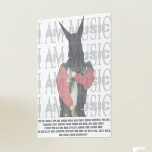 I AM MUSIC Playboi Carti l Digitales Poster