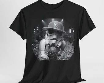 Camiseta gráfica de Stormtrooper Rapper, camiseta unisex de algodón de Star Wars