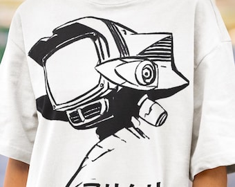 Unisex FLCL Anime Shirt, klassisches Canti Shirt, weiß nie besser, Fooly Cooly Shirt, 90er Jahre Anime Shirt, Vintage Manga, Retro FLCL Manga Tshirt