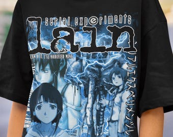 Serial Experiments Lain Tシャツ：90年代のクラシックアニメTシャツ