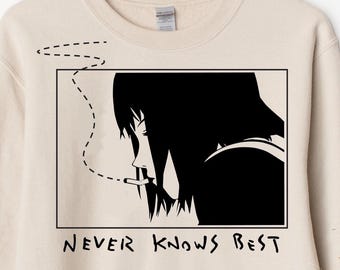 Unisex FLCL Anime Sweater, Never Knows Best Shirt, Mamimi Samejima Fooly Cooly, 90s Anime Shirt, Vintage Manga, Retro FLCL Manga Sweatshirt