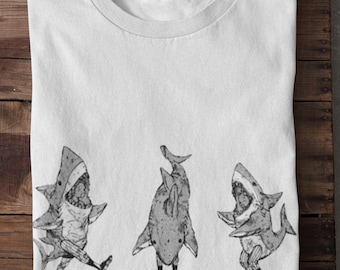 Unisex, Welcome to Chaos Anime Shirt, Ebisu Shark Shirt, Anime Vintage Doro Anime Tshirt, Welcome to Chaos Black Metal, Funny Shark T-shirt