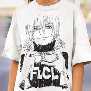 Unisex FLCL Anime Shirt, Haruko Haruhara Tshirt, Lord Canti Fooly Cooly, 90s Anime T-shirt, Vintage Furi Kuri, Retro FLCL Manga Unisex Shirt