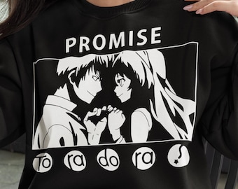 Maglione Anime Toradora, Taiga Aisaka e Ryuuji Takasu, Camicia Anime Kawaii, Regalo Manga Romantico Carino, Felpa Toradora Grafica Unisex Otaku