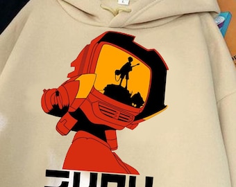 Unisex FLCL Anime Hoodie, Classic Canti Shirt, Never Knows Best, Fooly Cooly Shirt, 90s Anime Shirt, Vintage Manga, Retro FLCL Manga Hoodie