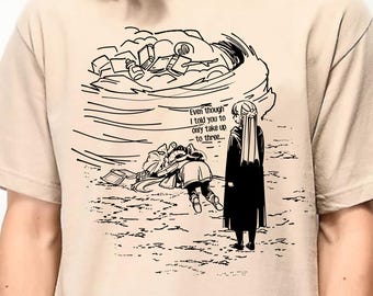 Camiseta de elfo mago de anime, camiseta gráfica de magia fantástica, camiseta de manga Emotional Journey, camiseta vintage de anime japonés de los 90, camiseta unisex de regalo otaku