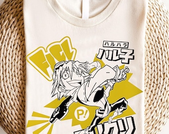 Original FLCL Anime Shirt, 90er Jahre Anime Shirt, Mamimi Samejima Fooly Cooly Shirt, Vintage Manga, Retro FLCL Manga Tshirt
