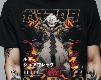 Dark Aesthetic Anime Shirt, Chaos World Grafik T-Shirt, Cooles Anime Top, GESCHENK für Otaku & Manga Liebhaber, Edgy Charakter Anime Unisex Shirt