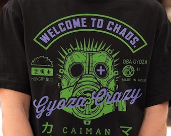 Unisex, Willkommen im Chaos Anime Shirt, Kaiman Shirt, Anime Vintage Doro Anime, Caimen Willkommen im Chaos Black Metal Manga, Kaiman T-Shirt