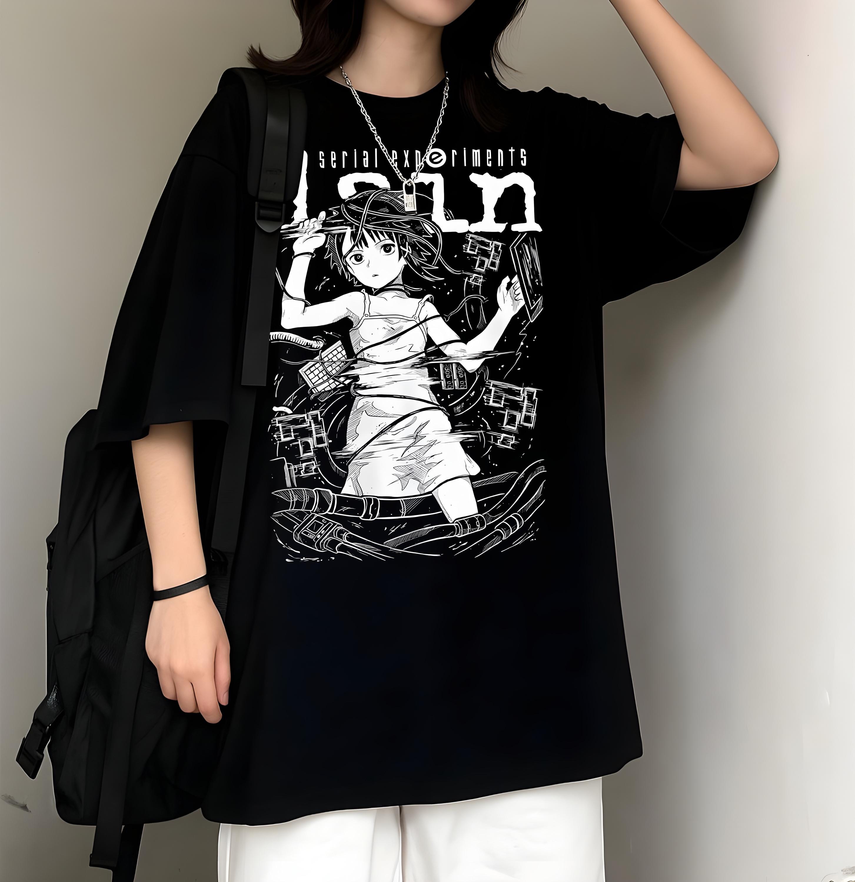 レトロサイバーパンクアニメシャツ、90年代アニメヴィンテージTシャツ