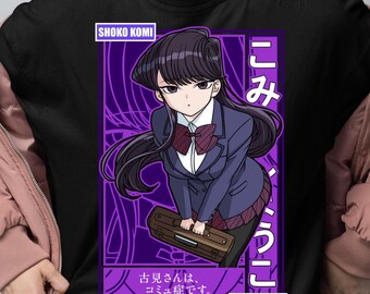 Unisex Komi Anime Shirt, Anime Inspired Tshirt, Japan Style tee, Manga Shirt Waifu GIFT Shirt, Otaku ropa, Japanese Streetwear Anime T-Shirt