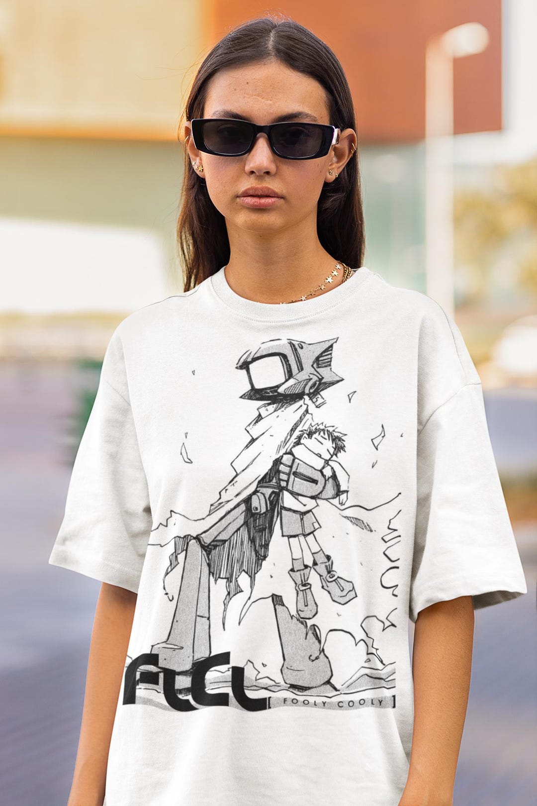 トップス 1999 Flcl anime tee トップス 1999 Flcl anime tee Vintage 1999 FLCL Fooly Cooly