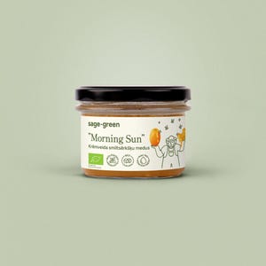 Morning Sun - 100% organischer cremiger Sanddornhonig 220g