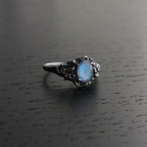 Anillo de ninfa marina - Labradorita