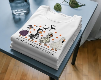 Just a spooky goose SVG, spooky goose svg, halloween goose, halloween svg, spooky time, digital download, t-shirt printing, cricut, dxf, png