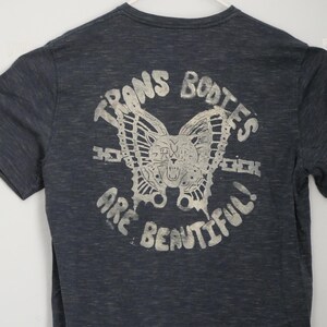 Size L - Upcycled / Handprinted - Human Tee