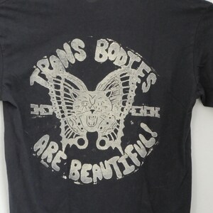 Size L - Upcycled / Handprinted - Human Tee