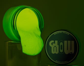 Glow In The Dark Acrylfarbe: Sonnengelb bis Grün leuchtend