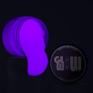 Glow In The Dark Acrylic Paint Clear White to Purple: UV Reactive & Luminous