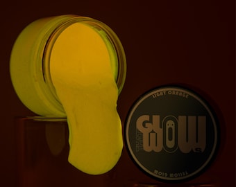 Glow In The Dark Orange Acrylic Paint: UV Blacklight Reactive Neon Paint