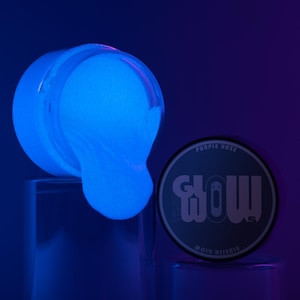 Glowing Acrylic Purple Haze Paint:UV Blacklight Reactive & Blue Glow In The Dark. Birthday - Christmas - Valentine Gift For Artist, Him, Her