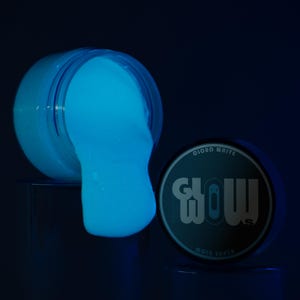 Glow In The Dark Acrylfarbe: UV-Schwarzlicht & Azurblauer Leuchteffekt. Geburtstagsgeschenk für Künstler, Freundin, Ihn