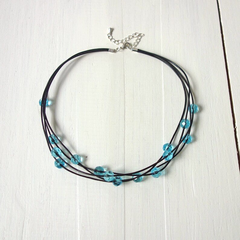 Boho Turquoise Beaded Leather Necklace & Bracelet Set - Tribal Copper Coin Design, Adjustable