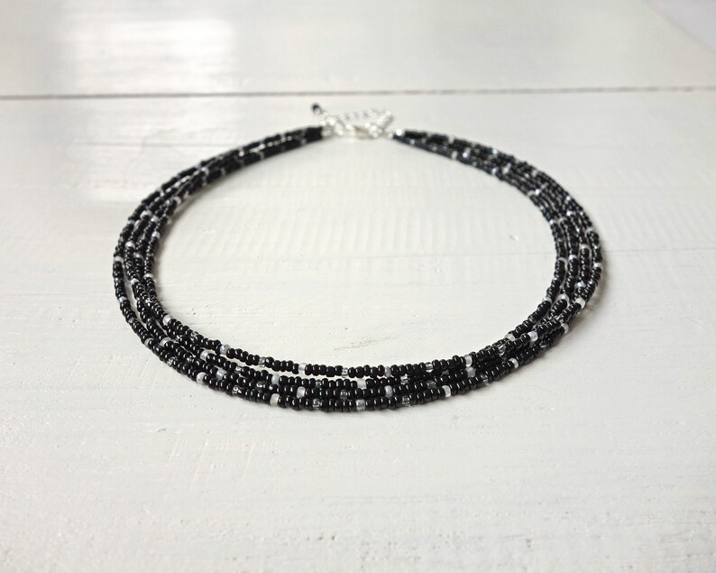 Collier ras du cou en perles multi-brins en couches de perles - Etsy France