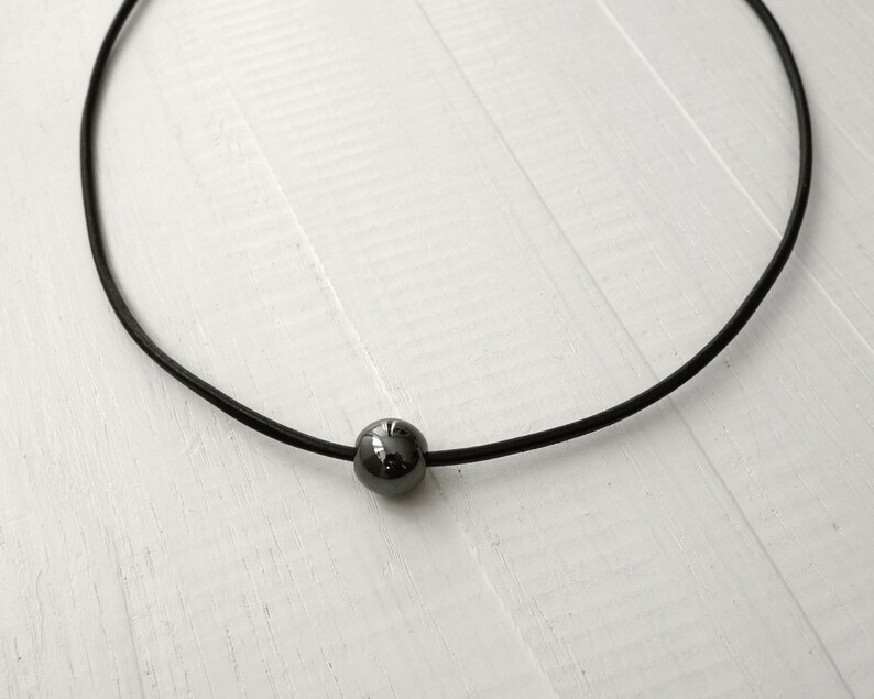 Boho Leder Auge Choker Halskette – Schwarzes Leder Mit Blauem Böse-Auge-Anhänger, Verstellbar, Schutzamulett Für Frauen