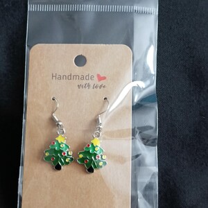 Christmas Tree Ear Rings afbeelding 2