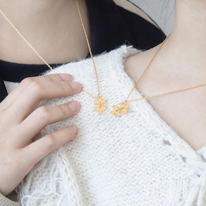 Puzzle Necklace,Heart Puzzle Name Necklace,Personalized Pendant Puzzle Necklace,Customized Name Necklace, Customized Family Necklaces.