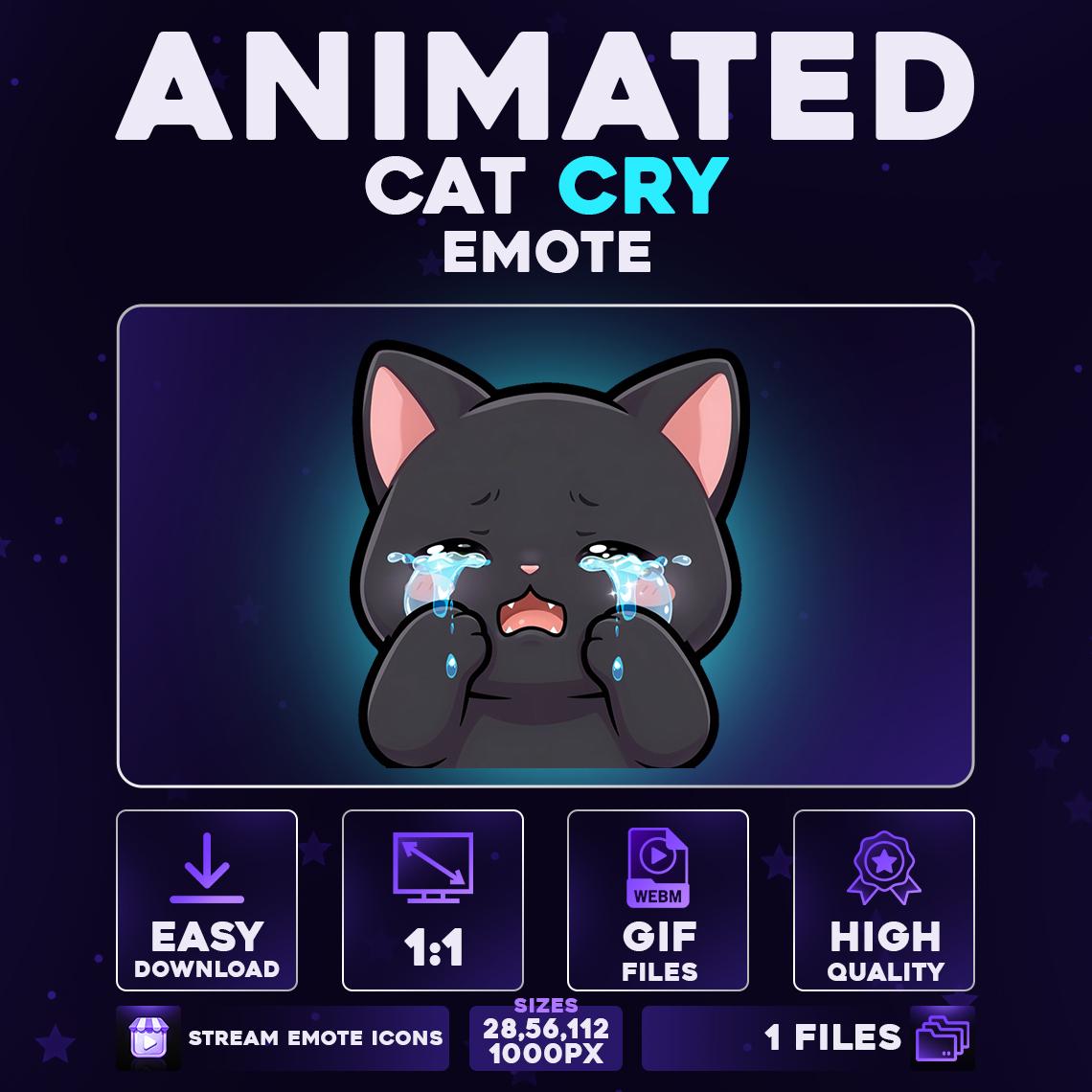 Sad Cat Drawing - Etsy