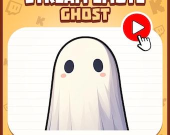 Halloween Dancing Ghost Emote | Twitch, Discord, YouTube Streaming Emote | Cute Halloween Ghost | Funny Meme Emote Digital Download