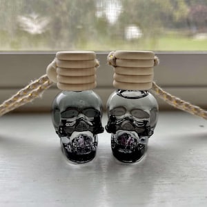 Difusor de aire para coche con forma de calavera colgante único