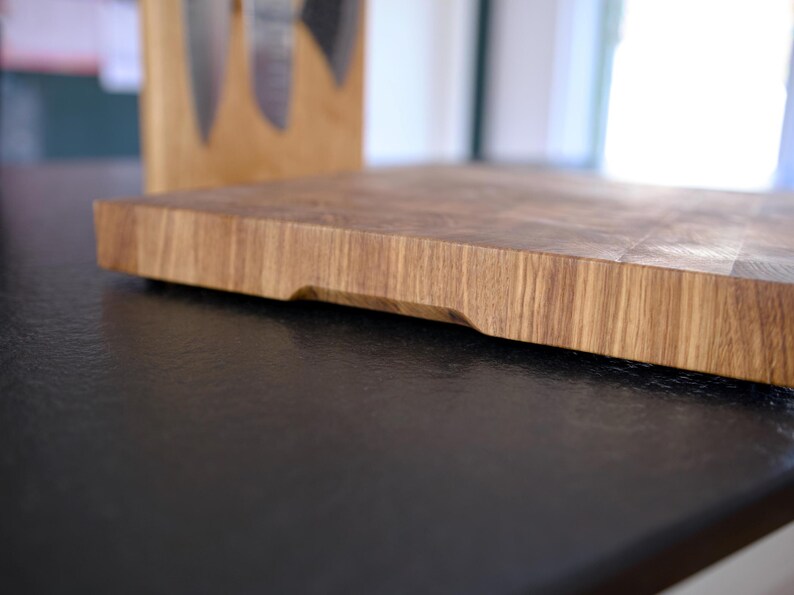 Oak end grain cutting board - handmade, cutting board, handmade gift, housewarming gift, barbecue gifts image 9