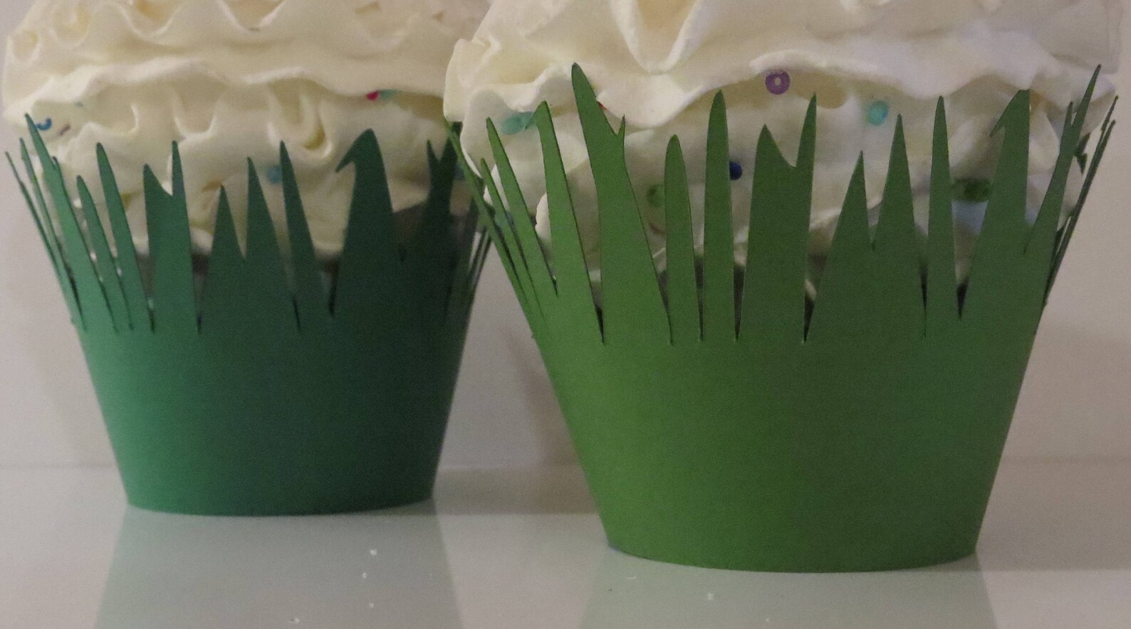 Grass Cupcake Wrappers Set of 12.....Dark Green and Jungle Etsy