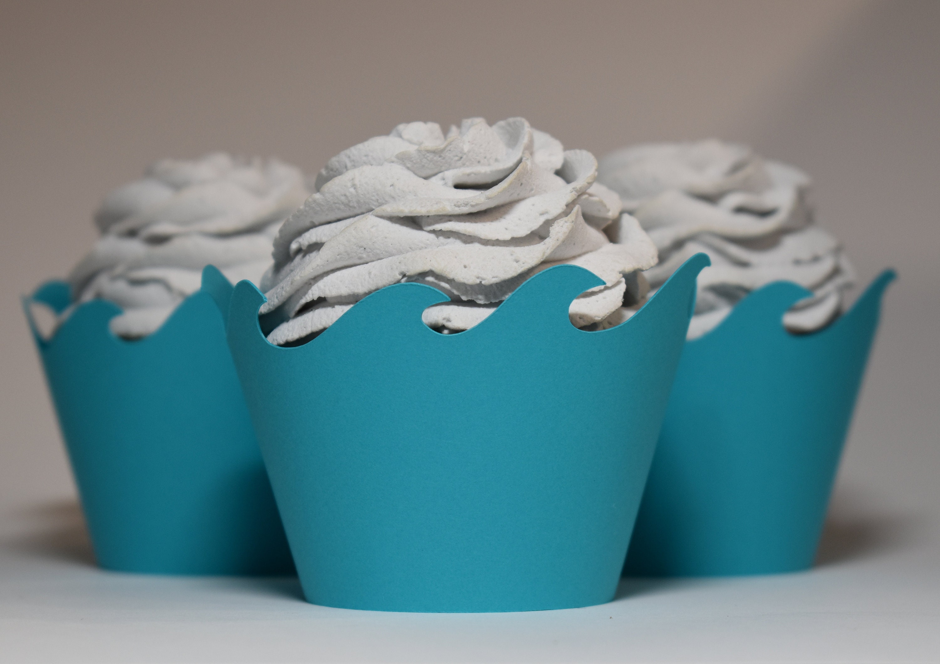 Buy Wave Cupcake Liners - Gifbera Standard Cupcake Wrappers, Super