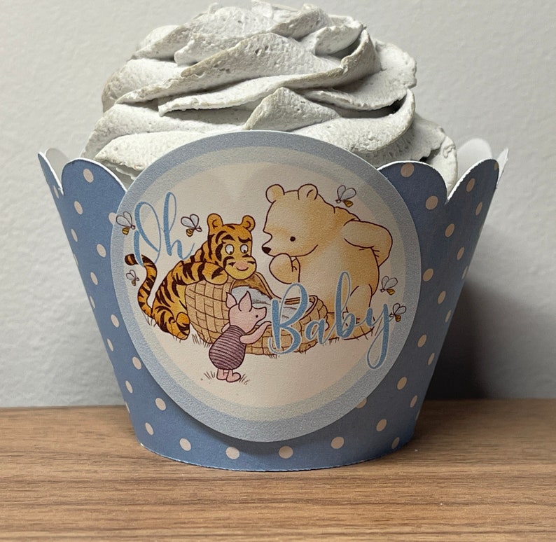 12 Winnie the Pooh Cupcake Wrappers...classic/vintage Etsy