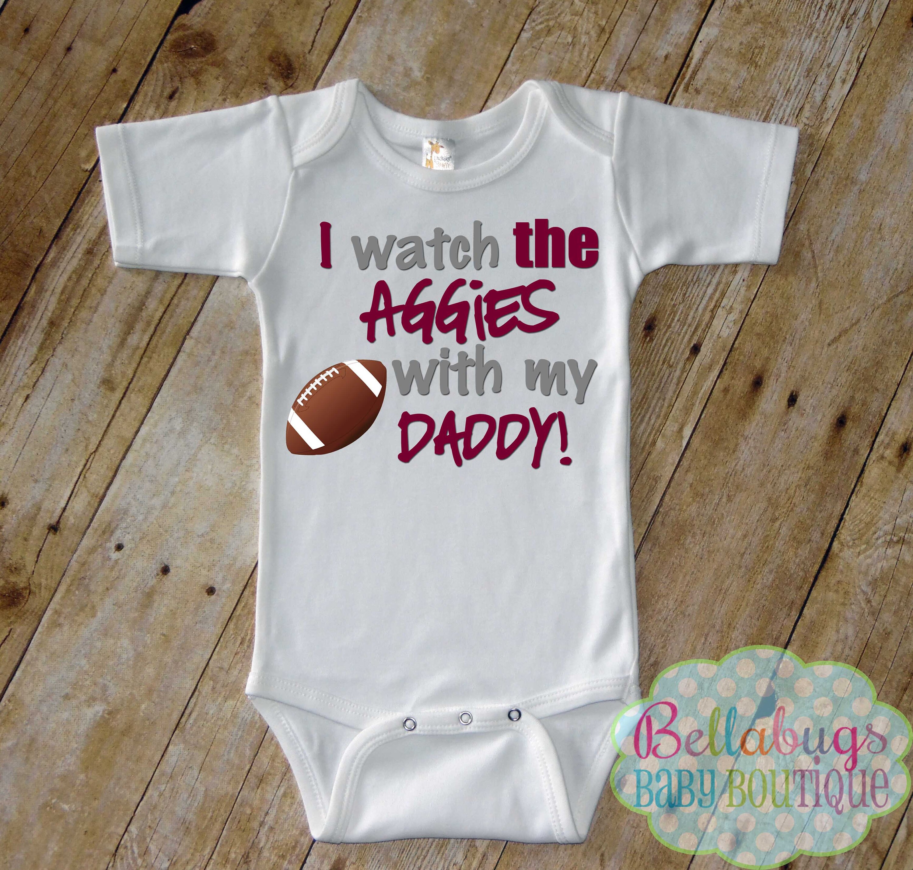 Clemson Tigers Tshirt Toddler T-Shirt Tee Love Watching With Daddy