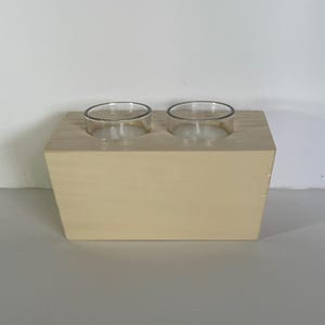 Farmhouse Candle Decor - Handmade from Reclaimed Wood to Hold Votives | Centerpiece | Perfect Gift For All Occassions