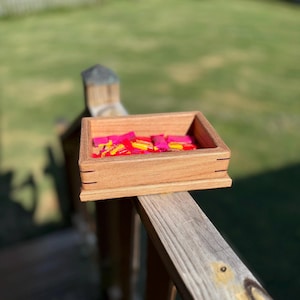 Handcrafted Red Oak Candy Dish: Rustic Hardwood Catchall Tray