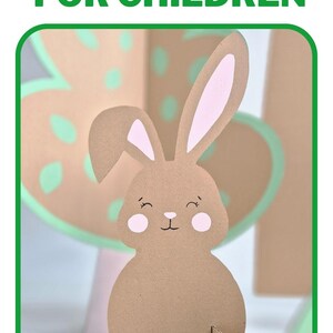 Decoración de conejo de Pascua. Decoración fotográfica. Conejito de Pascua. Dibujo de Pascua. Juguetes de cartón. Manualidades de cartón. Decoración de mesa. Grupo de Pascua. Conjunto de Pascua.