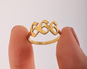 Anillo de número angelical de plata de ley 925: fecha de la suerte personalizada