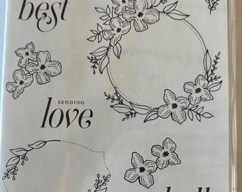 Bundle, Stamp Set & Dies, Retired Stampin' Up! Floral Frames. BN, NU. Bonus - Free Ink Pad